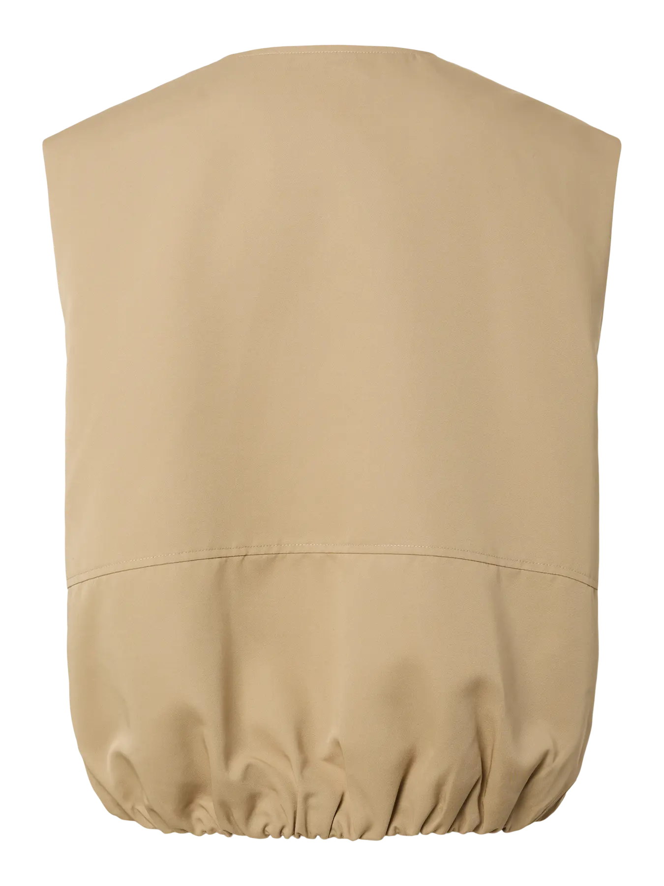 BERIT BALLOON BOMBER VEST - Travertine