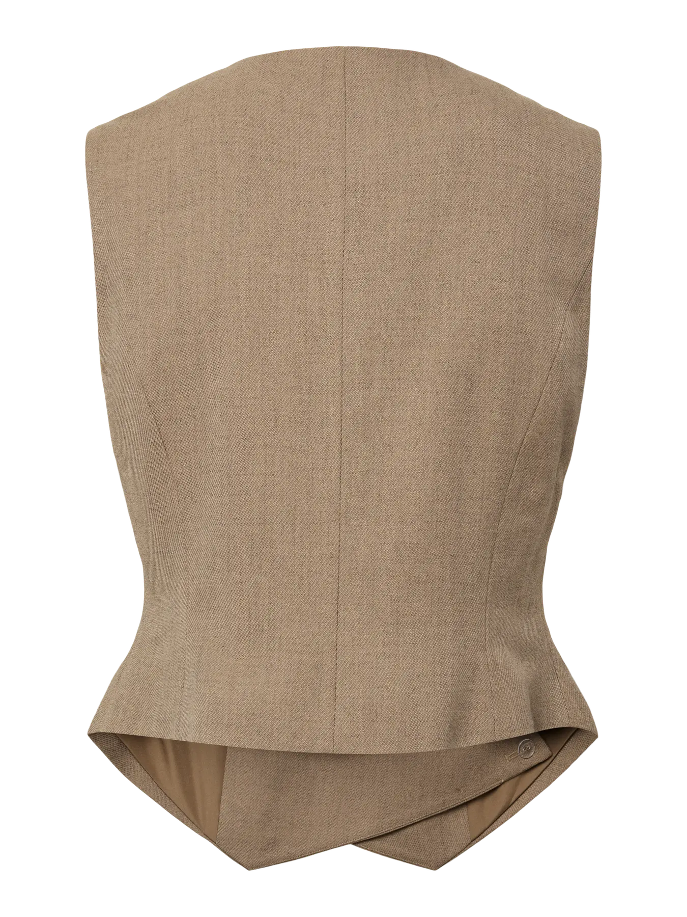 BUBBLES ASYMMETRIC VEST - Greige
