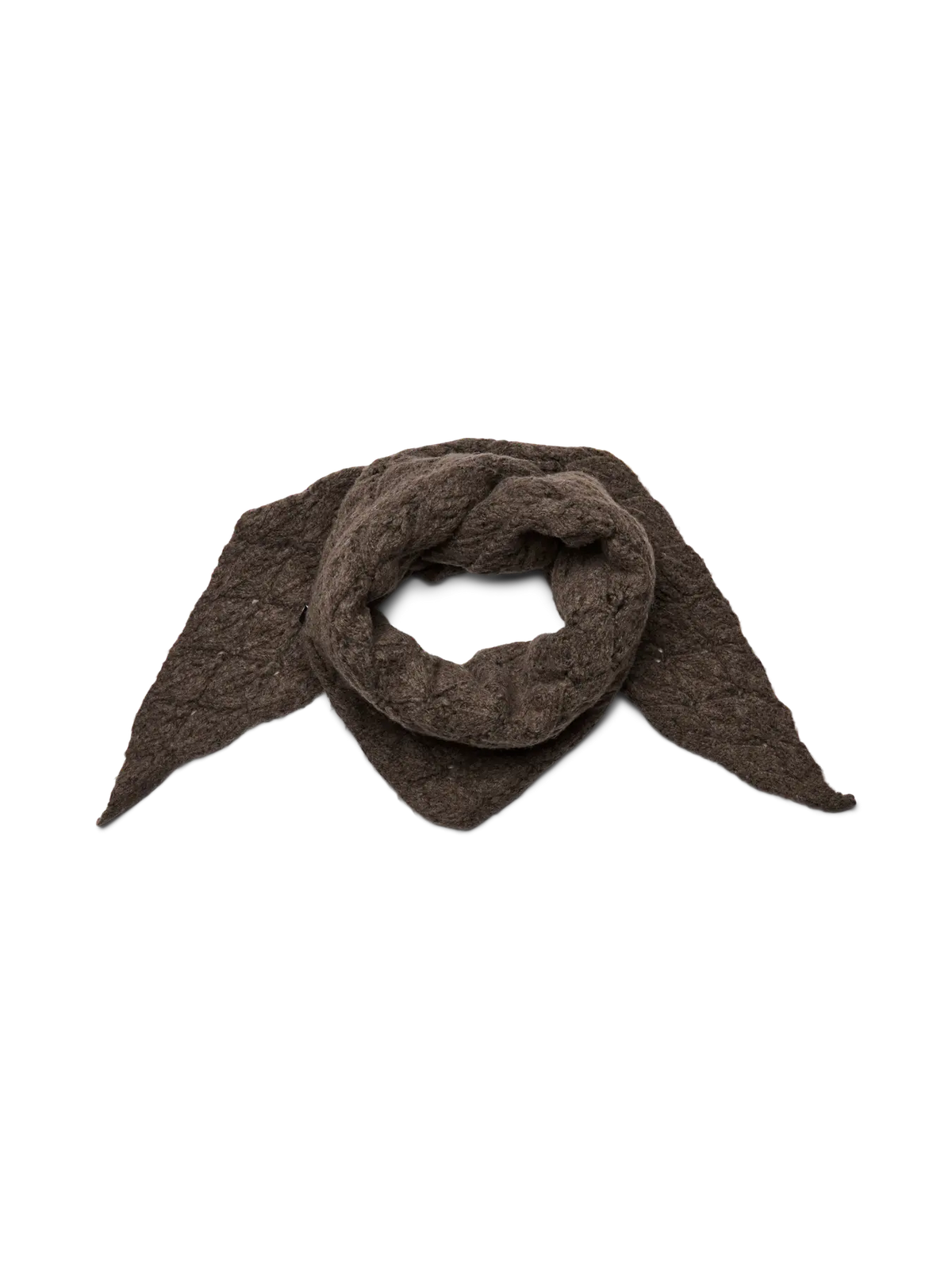 JOELLE TRIANGLE SCARF - Morel