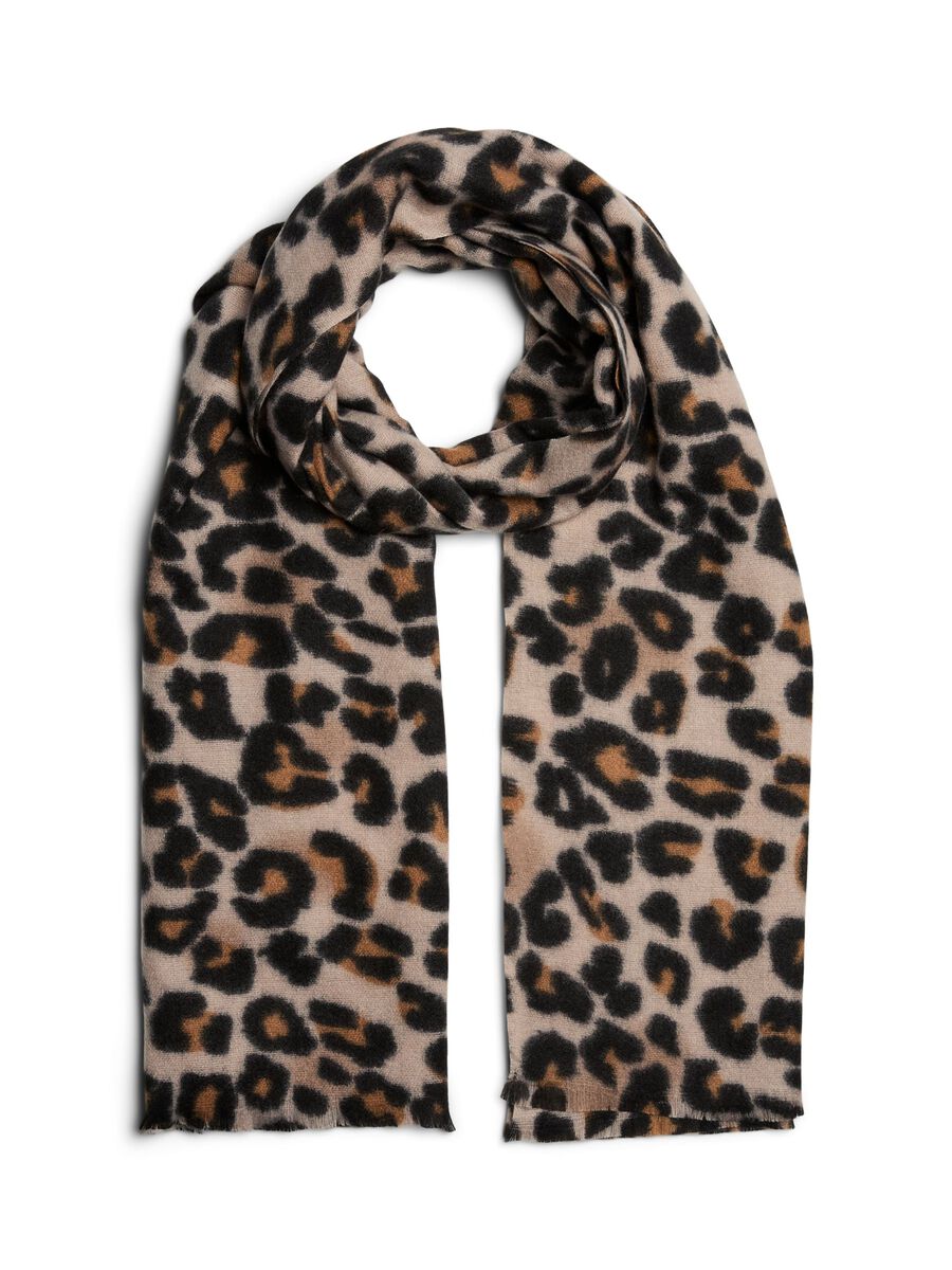 JORNA LONG SCARF - Black/LEO