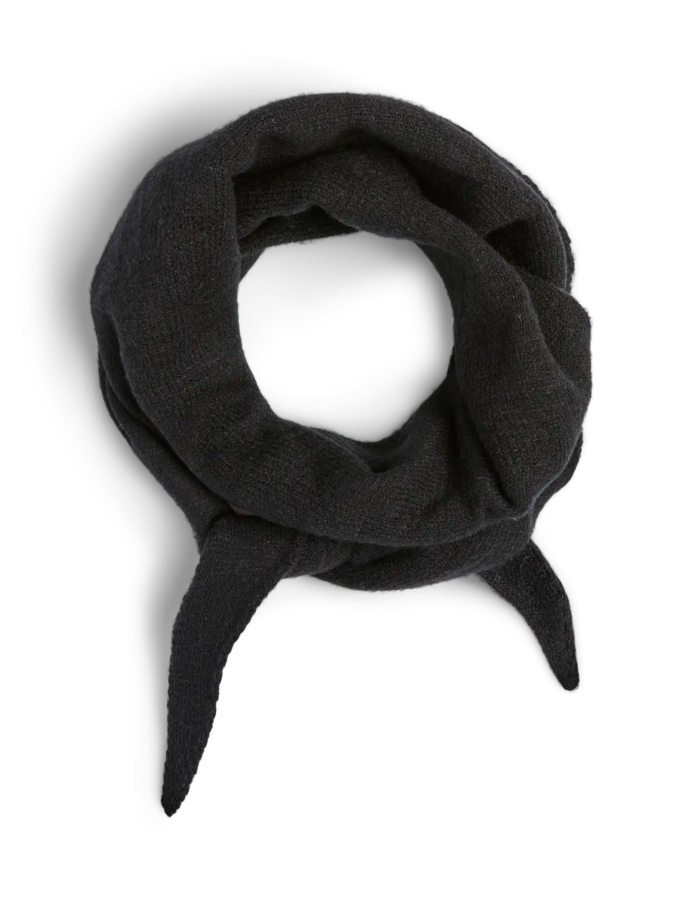 KOMMA TRIANGLE SCARF - Black