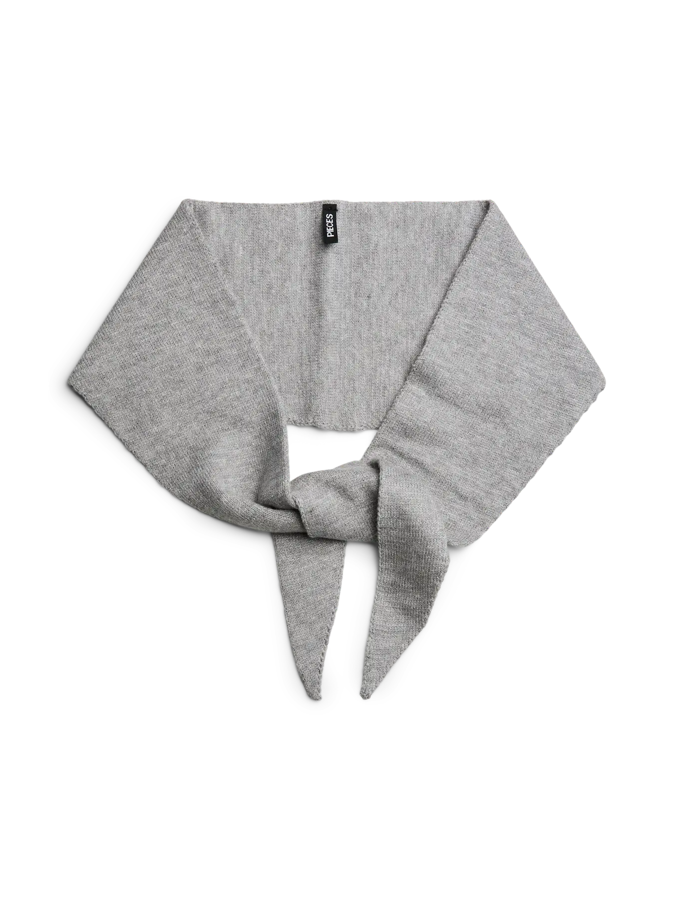KOMMA TRIANGLE SCARF - Medium Grey Melange