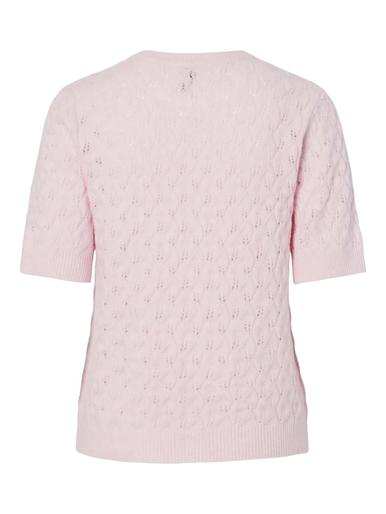 LELOU SS O-NECK KNIT - Roseate Spoonbill MELANGE