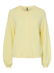 NAOMI LS O-NECK KNIT CARDIGAN - French Vanilla MELANGE