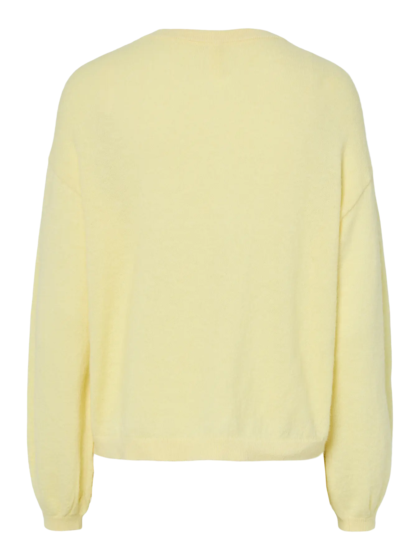 NAOMI LS O-NECK KNIT CARDIGAN - French Vanilla MELANGE