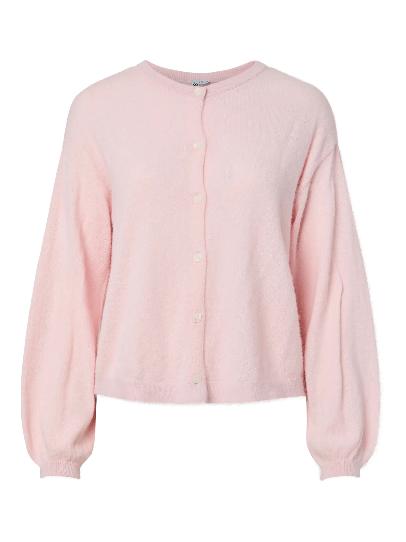 NAOMI LS O-NECK KNIT CARDIGAN - Roseate Spoonbill MELANGE