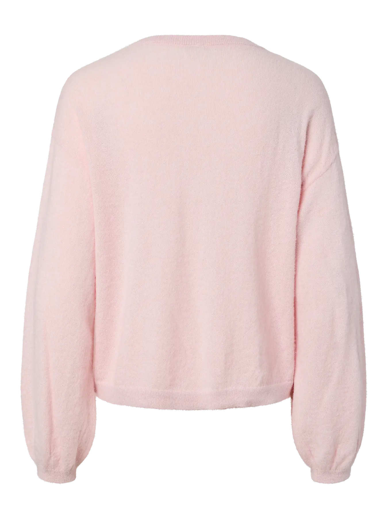 NAOMI LS O-NECK KNIT CARDIGAN - Roseate Spoonbill MELANGE