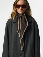 PYRON MINI SCARF - Hot Fudge/CONTRAST