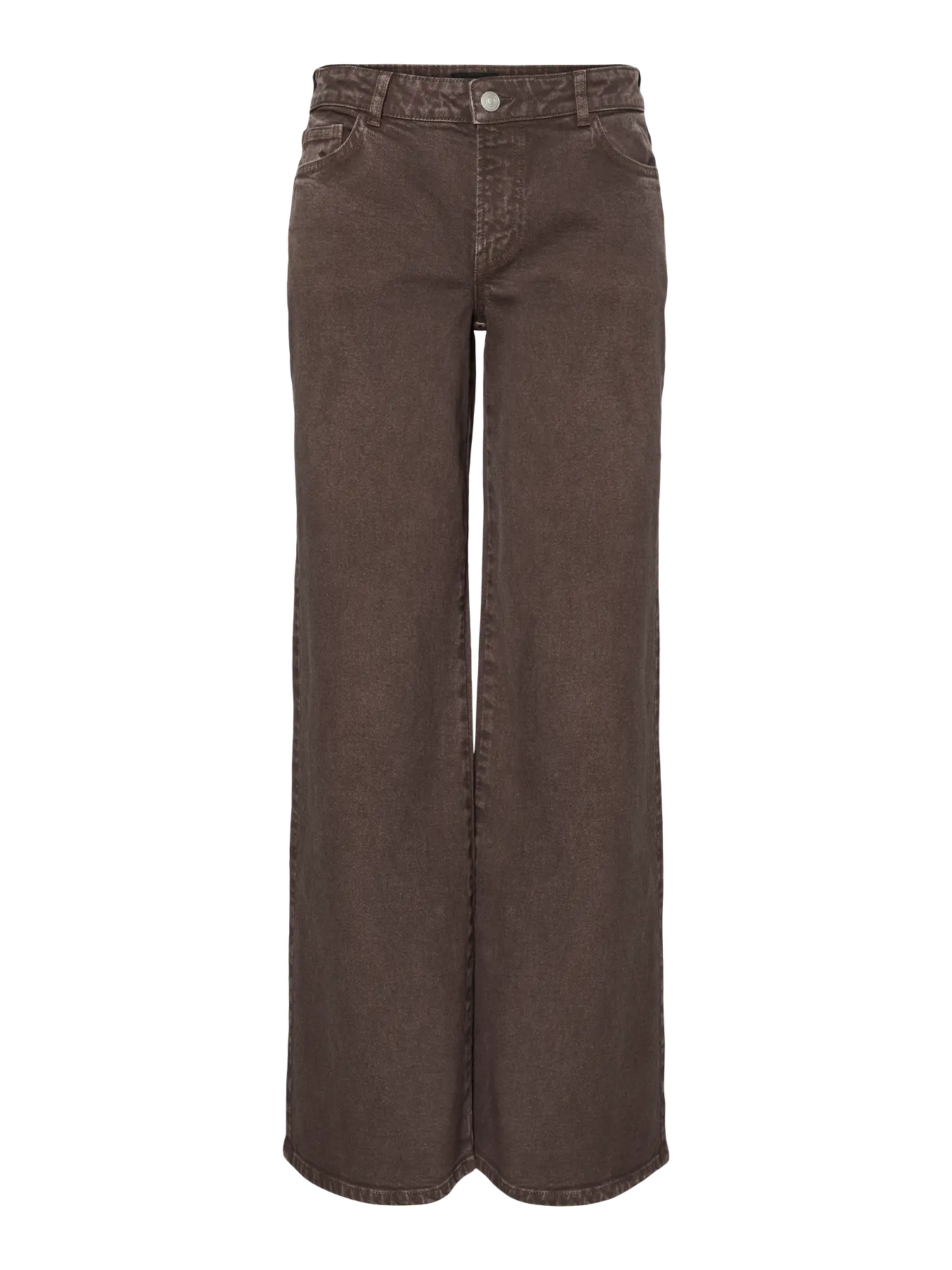 Selma Low Waist Wide Jeans - Hot Fudge