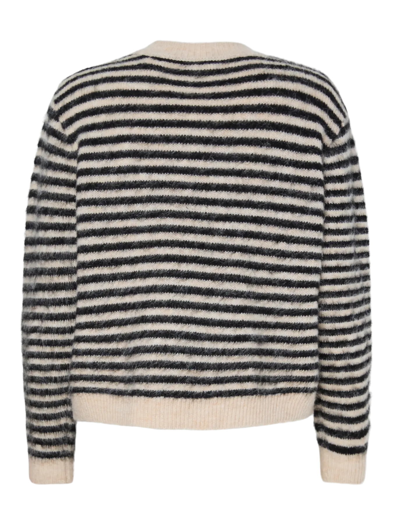 JADA LS O-NECK KNIT BC - Birch BLACK