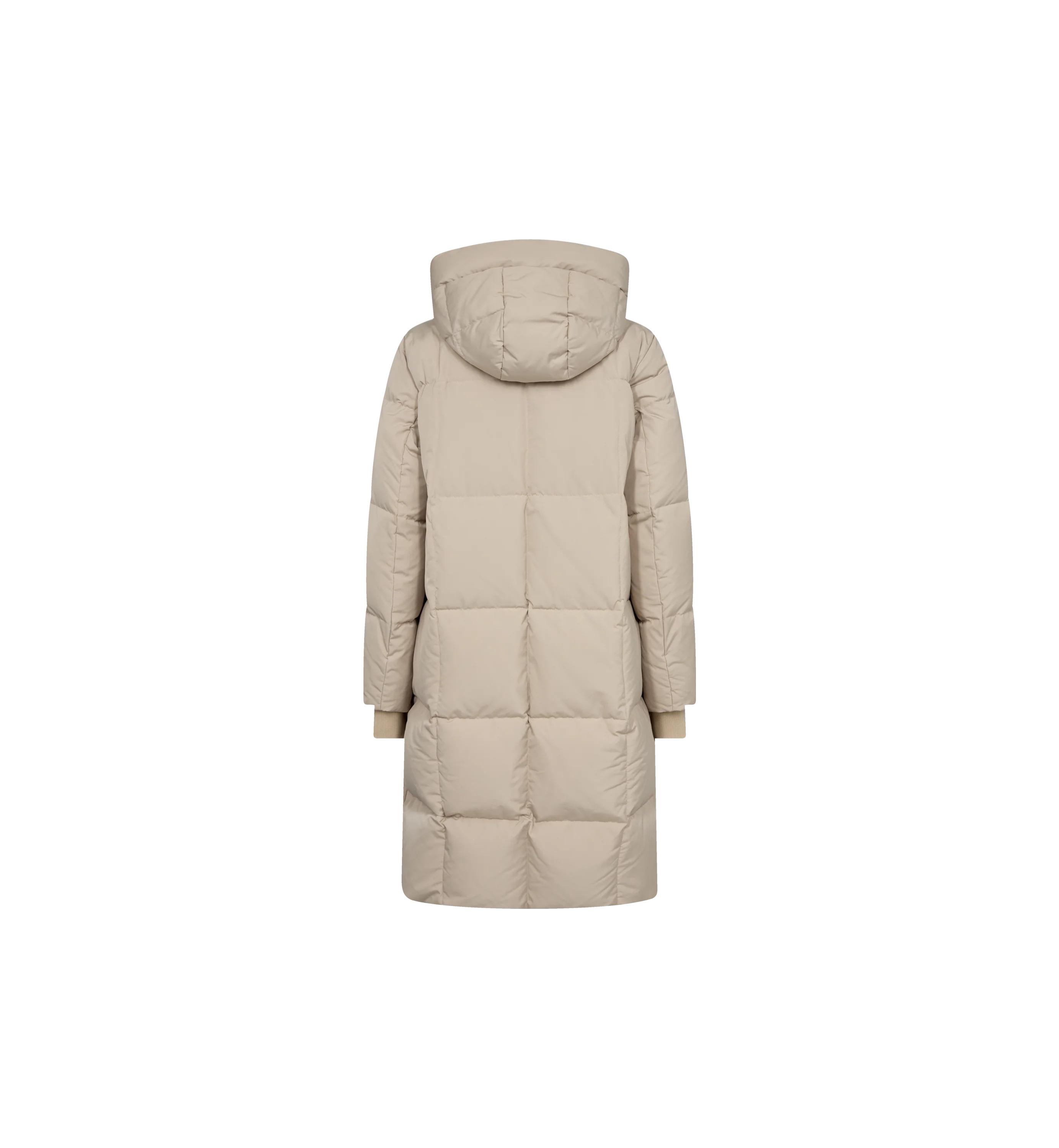 Nova square down coat feather gray