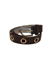 Emma belt - brun med guld detaljer