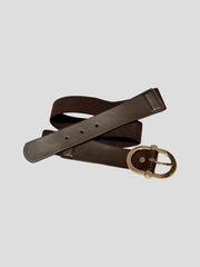 Elastic Belt - Brown/Gold