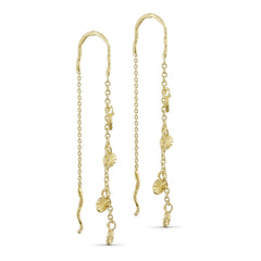 Earring w. Pendants - 24K Guldbelagt