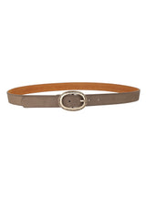 Belt W. Gold Buckle - Taupe