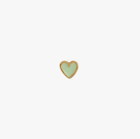 Petit love heart mint green
