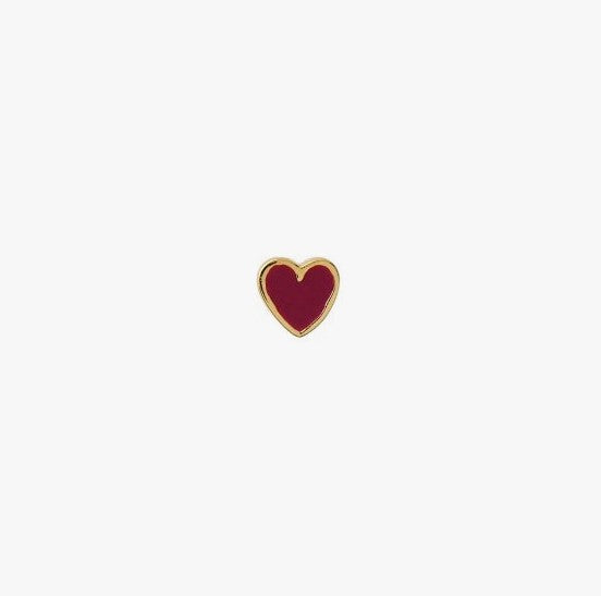 Petit love heart burgundy