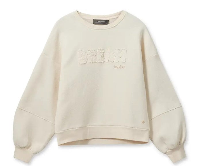 Marit O-LS sweatshirt ecru