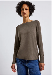 Basic Rounded Sweater - Nomad Brown