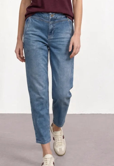 Karlie Barrel High Waist - Medium Blue