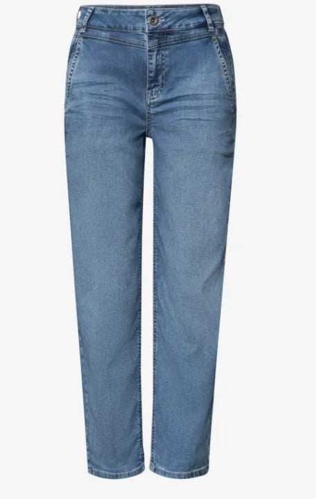 Karlie Barrel High Waist - Medium Blue