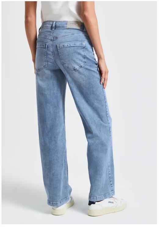 Wide Leg High Waist - Light Blue