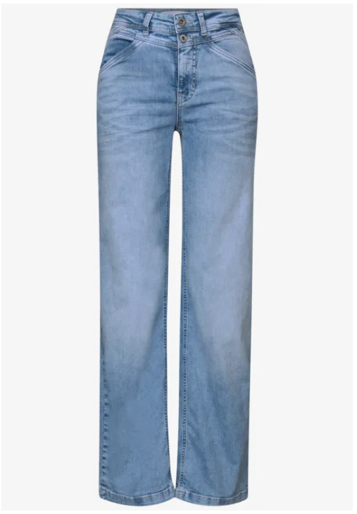 Wide Leg High Waist - Light Blue