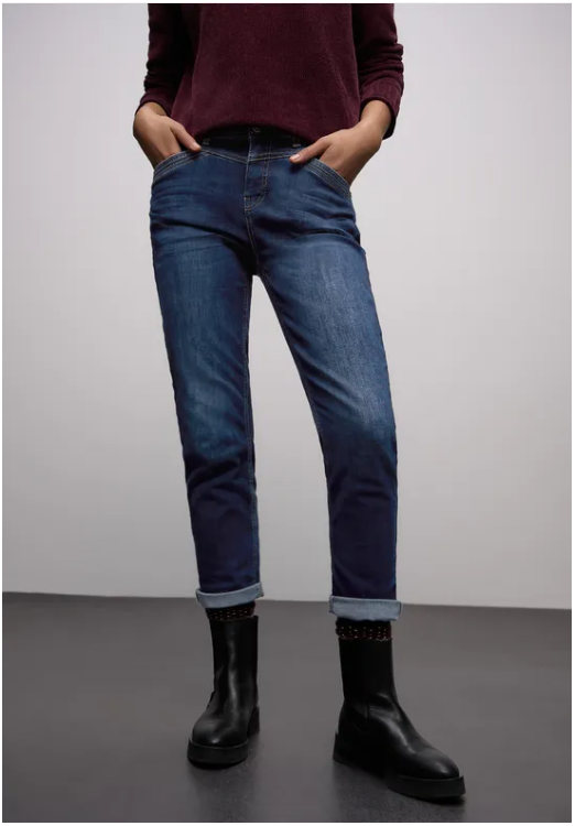 Boyfriend Jeans - Dark Blue