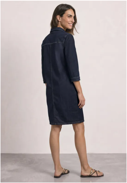 Denim Skjorte Kjole - Rinse Soft Washed