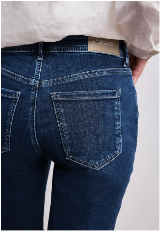 Jane MW Bermuda - Dark Blue Denim