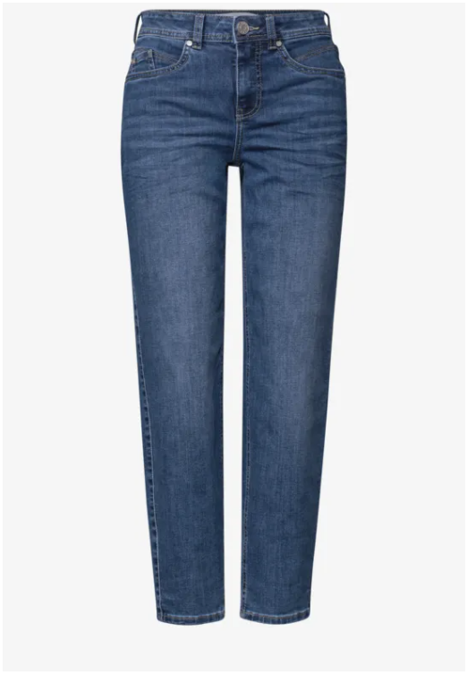 Karlie Barrel High Waist - Medium Blue Washed