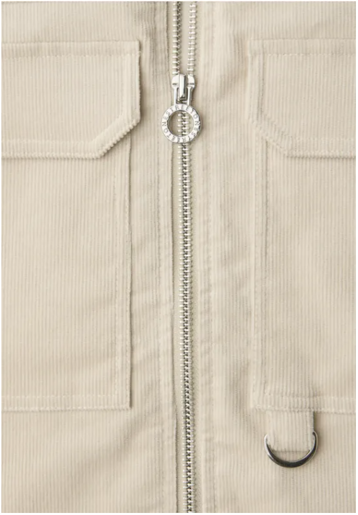 Short Corduroy jacket - Powder Beige