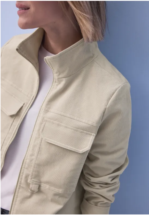 Short Corduroy jacket - Powder Beige