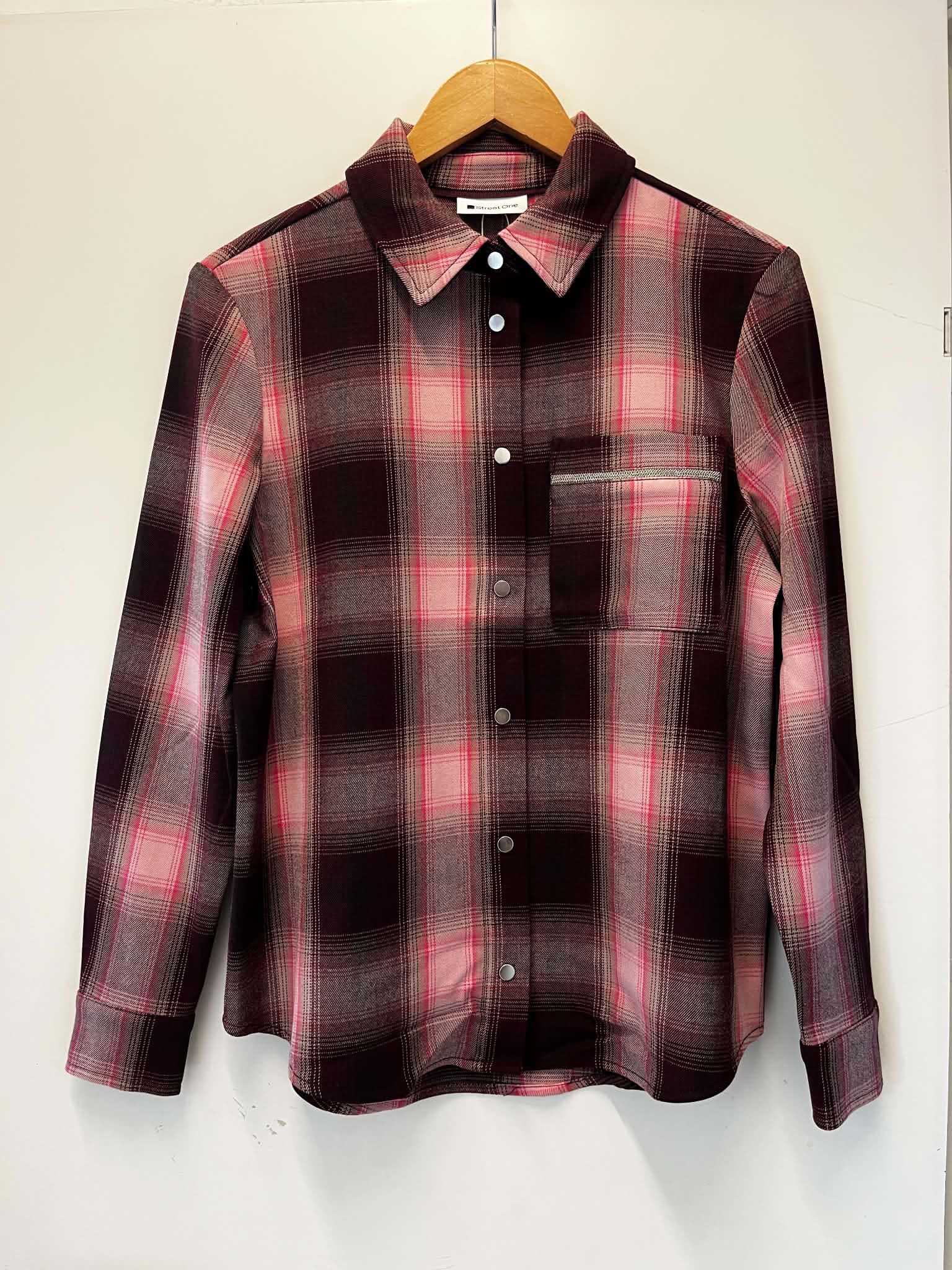 Check Overshirt - Rustic Rouge