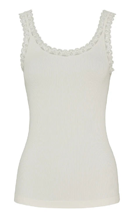 Frida rib top ivory