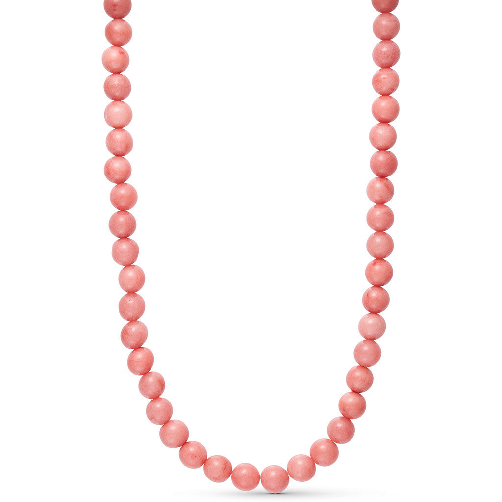 Jackie Necklace - Chalcedony Pink
