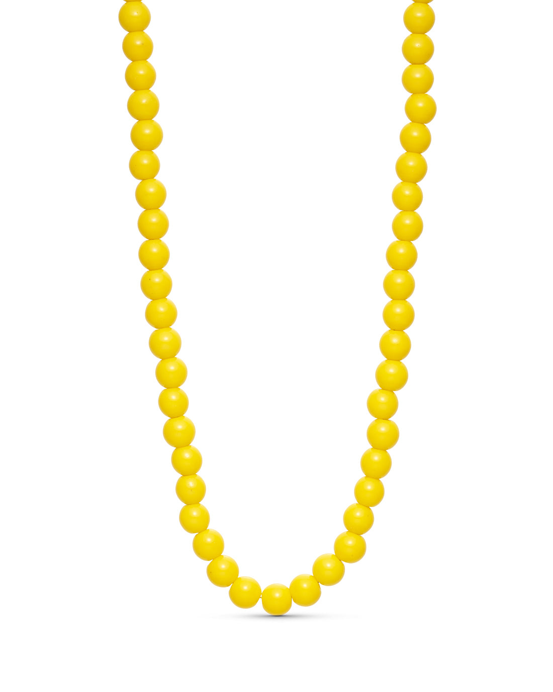 Jackie Glass Necklace - Yellow