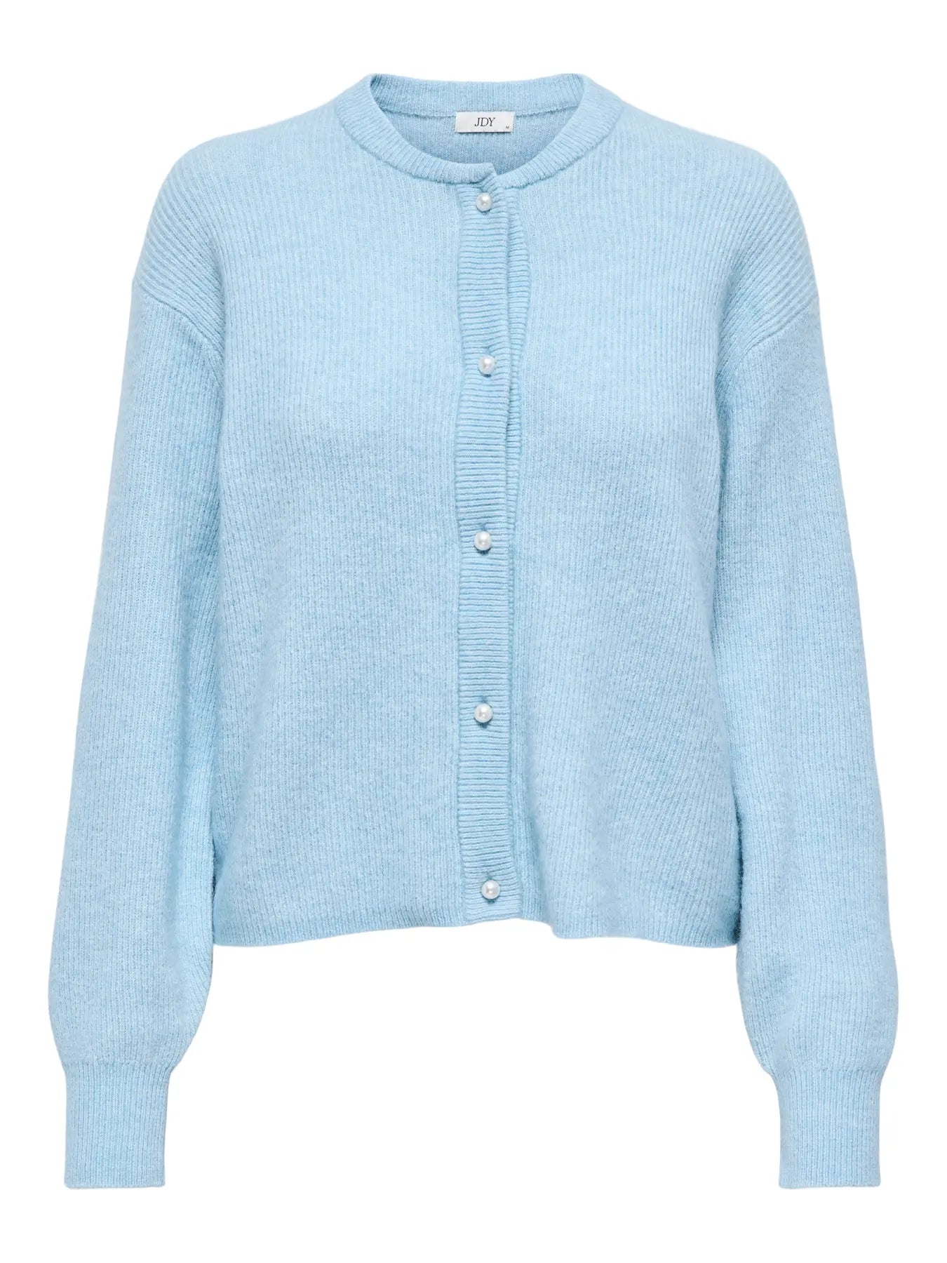 Lumi life L/S button cardigan aquamarine