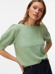 DOFFY O-NECK PULLOVER - Mistletoe MELANGE