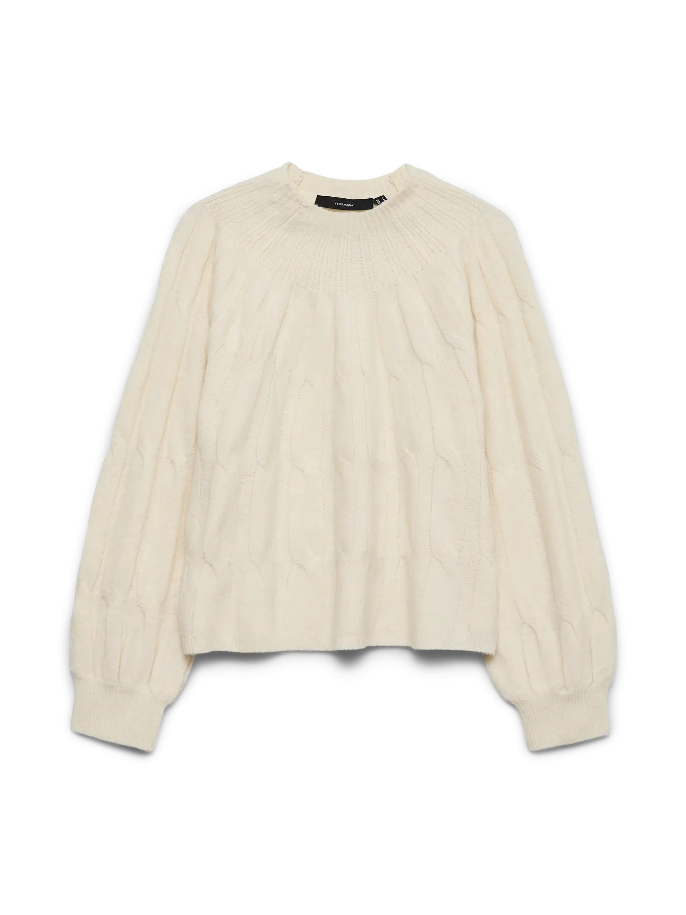GEMINI LS HIGHNECK PULLOVER - Birch_W. MELANGE