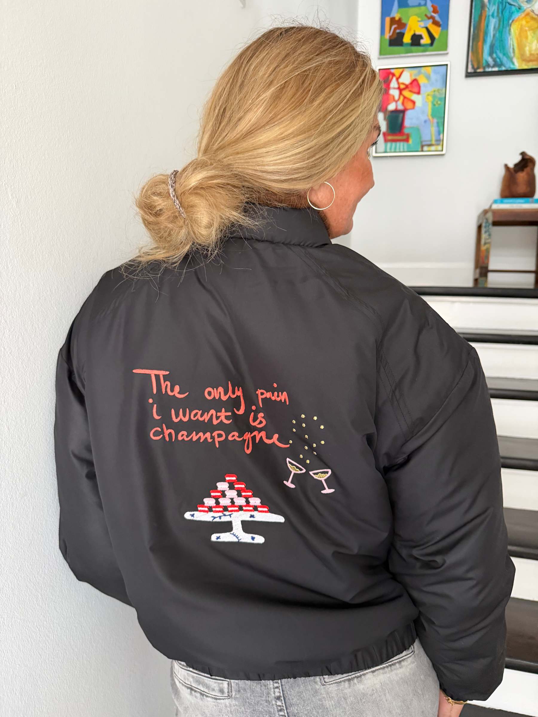 Mi Amore Bomber jacket - Black