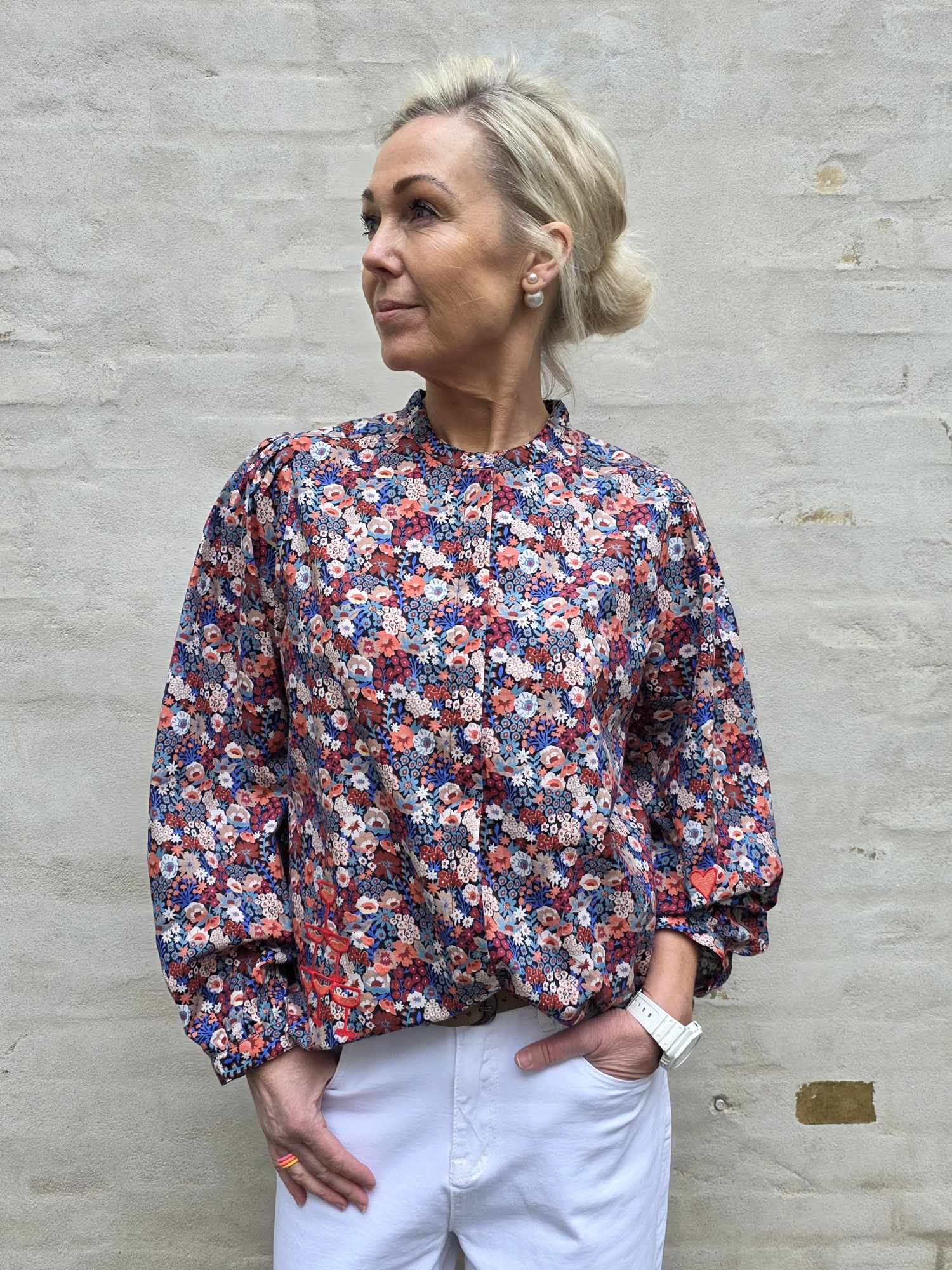 The Champagne Shirt - Flower Print