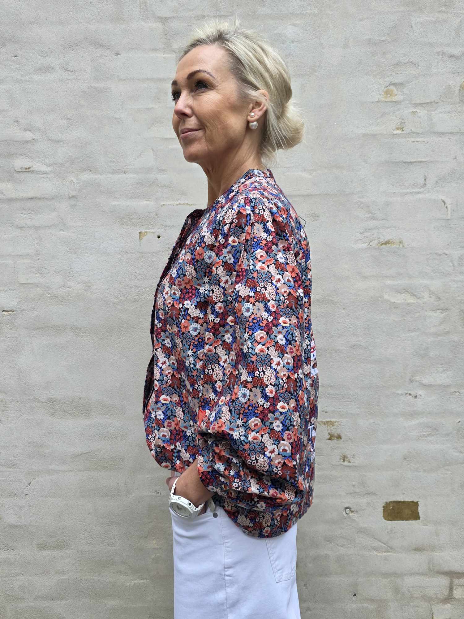 The Champagne Shirt - Flower Print