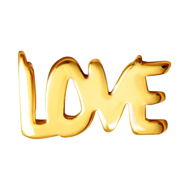 Love ørering 1 stk - Guld