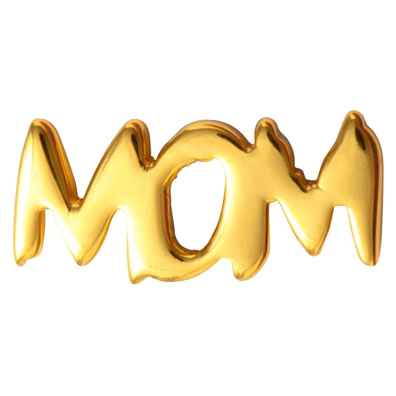 Mom ørering 1 stk - Guld