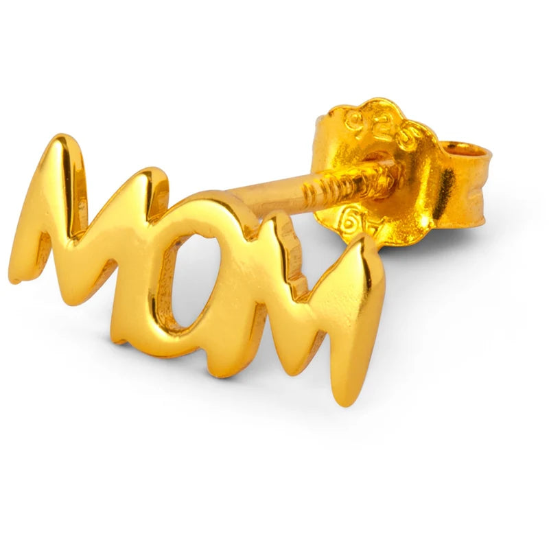 Mom ørering 1 stk - Guld