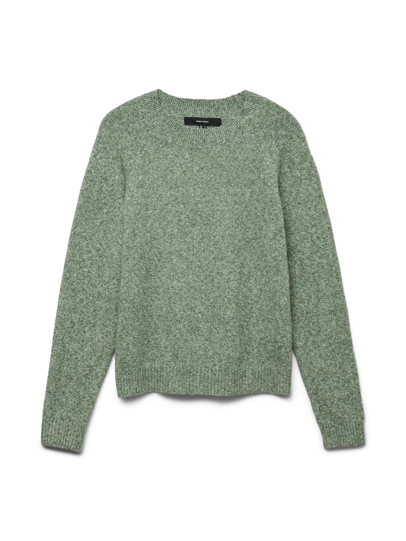 DOFFY O-NECK BLOUSE - Laurel Wreath MELANGE