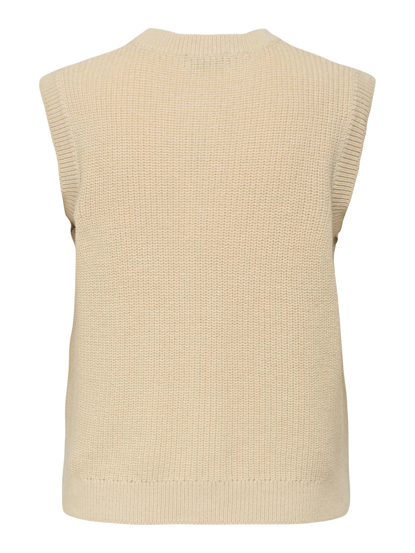 PREORDER-STELLA O-NECK VEST - Whitecap Gray