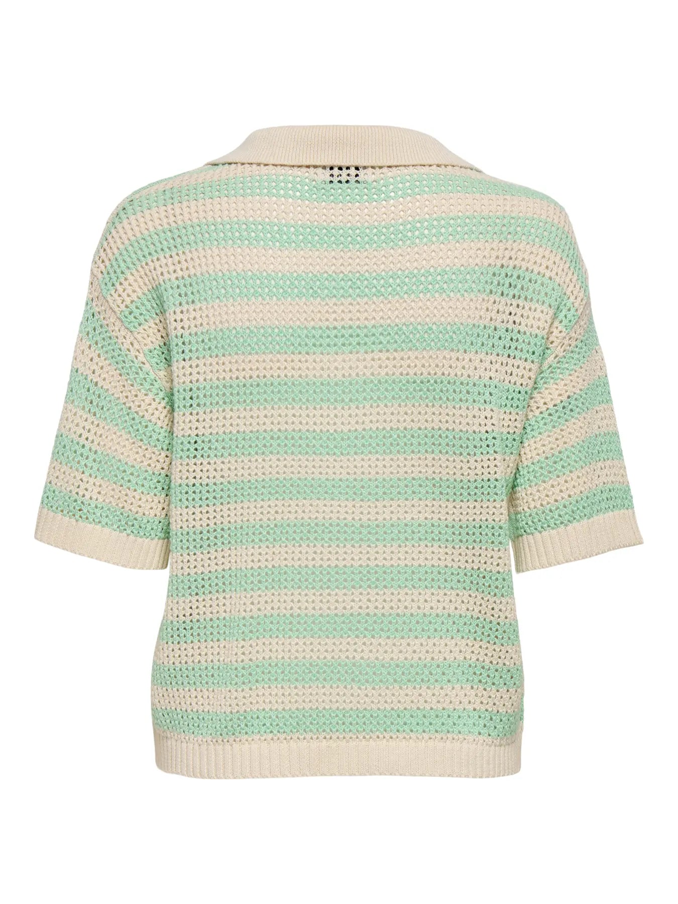 Tikka polo pullover knit birch/birds egg