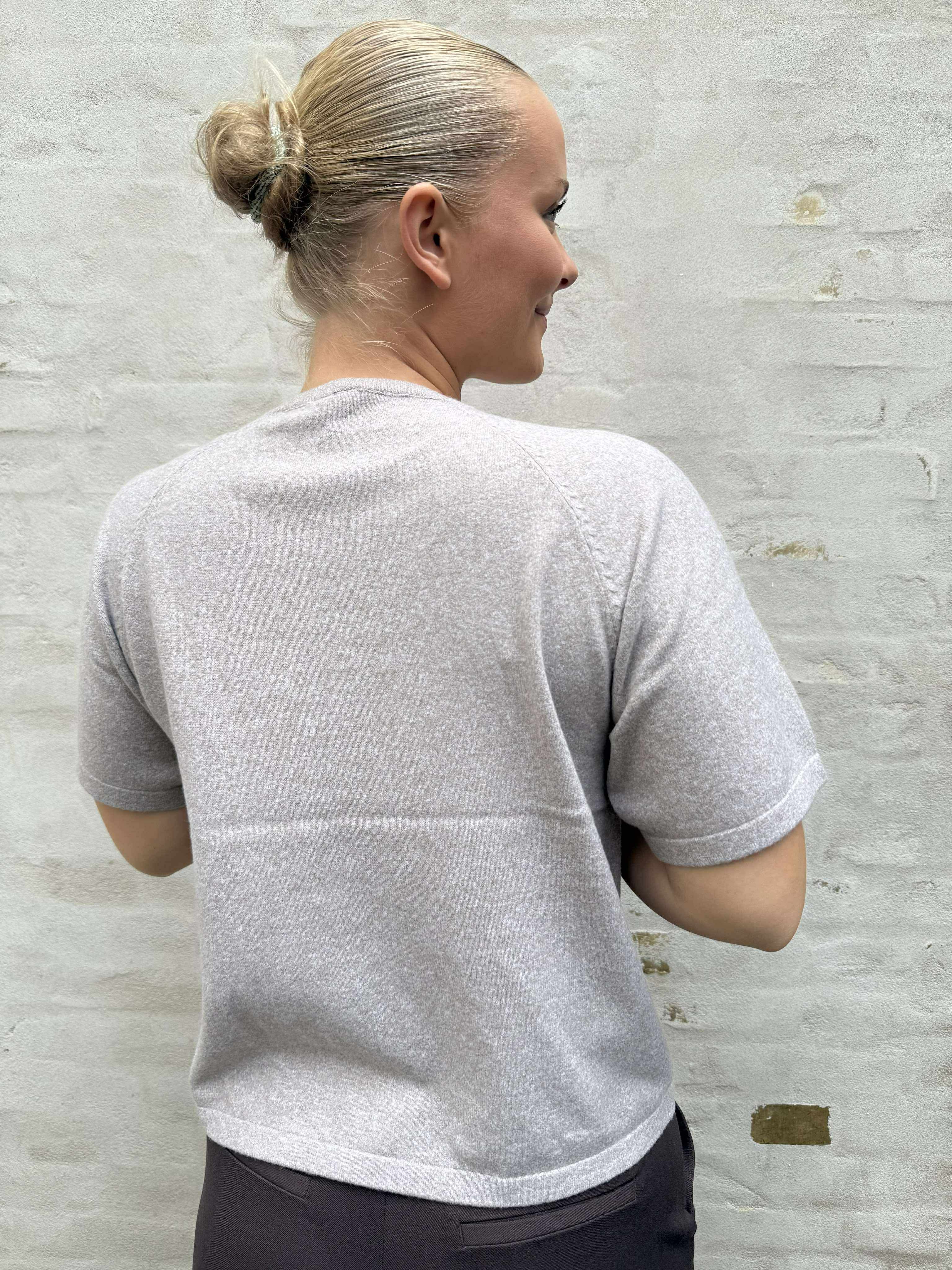 BREE O-NECK KNIT - Crockery MELANGE
